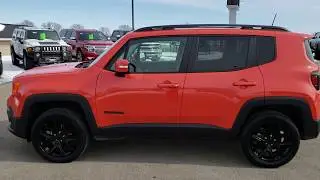 2018 JEEP RENEGADE ALTITUDE WALK AROUND OMAHA ORANGE WALK AROUND REVIEW SOLD! 8J210A SUMMITAUTO.com