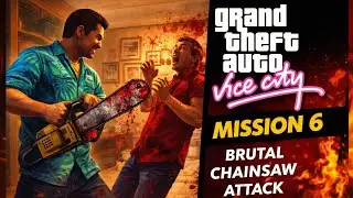 Mission 6 GTA Vice City 🔥 Brutal Chainsaw House Action Gameplay
