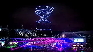 2023 Australian Open Drone Show - 500 Drone Light Show