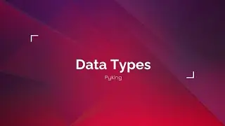 Data-types (Dtypes) in Hindi || Infrastructure of Programming Language || Pyking Code Pro