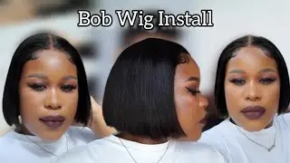 QUICK AND EASY 4X4 CLOSURE BOB WIG INSTALL || BEGINNER FRIENDLY || SOUTH AFRICAN YOUTUBER 🇿🇦 ||