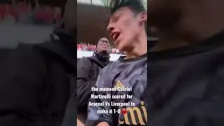 LIMBS WHEN MARTINELLI MADE IT 1-0 TO ARSENAL VS LIVERPOOL! #arsenal #liverpool #premierleague
