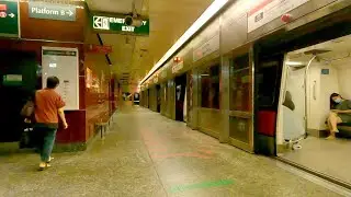 Singapore MRT ride from Orchard to Raffles Place train station 2 of 2