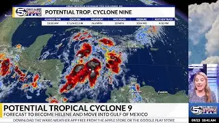 NHC now issuing advisories on Potential Tropical Cyclone 9