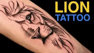 Lion Tattoo - Timelapse / Real Time