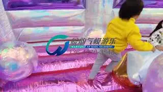 Wanyun Inflatable Amusement Park Castle Slide