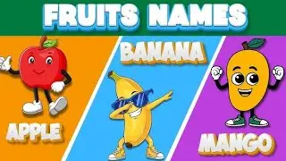&ldquo;25 Fruits Name in English for Kids | Easy Learning&rdquo; &ldquo;Learn 25 Fruit Names in English| Kids Learning