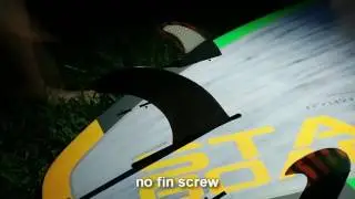 Kumano Ai Fin for surfboards and SUP, no screw, no tool in Starboard paddleboard