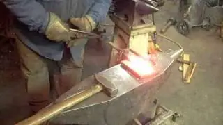 Hold down for hot chisel work on the anvil.