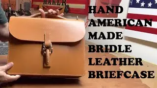 You Don't Get Better Than This American Made Hand Stitched Bridle Leather Briefcase