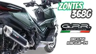 GPR Exhausts Zontes 368 G scarico omologato con catalizzatore 368G exhausts #zontes368g #zontes