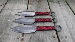Kershaw Ion Throwing Knives 1747BWRX - video demo