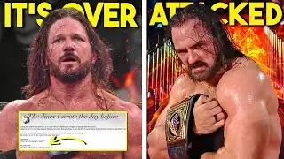 IT'S REALLY OVER FOR AJ STYLES WWE...FAN ATTACKS Drew McIntyre...Inappropriate HHH...Wrestling News
