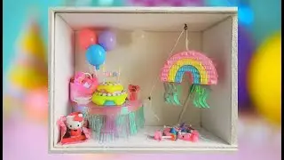 Miniverse Rainbow Birthday Scene Build | Relax, Chillout, No Talking