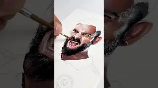 Virat Kohli 🔥🔥 #shorts #viratkohli #indiavspakistan #championstrophy2025 #cricket #painting #art