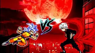 GOKU BLIZZARD V5 OP (ALL FORM) VS KANEKI V2 OP (ZEED) in Jump Force Mugen