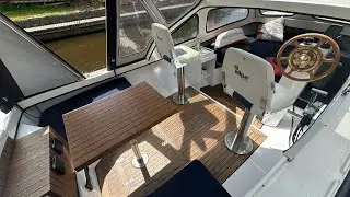 Kajütboot Saga 20 mit 8 PS Außenbordmotor führerscheinfrei bei www.boot-2000.de bereits verkauft 