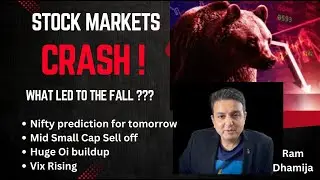 Stock Market Crash. Nifty Prediction for tomorrow. Banknifty Analysis. Small Midcap Crash. US Tariff