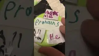 Handmade pronoun pin prototype #lgbtpride #artsandcrafts