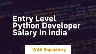 entry level python developer salary in india