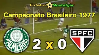 Palmeiras 2 x 0 S&atilde;o Paulo - 06-11-1977 ( Campeonato Brasileiro )