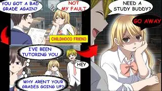 [Manga Dub] My Childhood Friend Keeps Failing Her Tests On Purpose, Just So She Can Study With Me