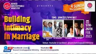 BUILDING INTIMACY IN MARRIAGE WEEK 1