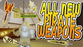 ALL NEW PIRATE ISLAND WEAPONS IN DUNGEON QUEST!!! (Roblox)