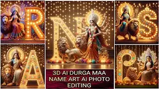 Durga Puja Ai Name Art Photo Editing| Durga Puja Photo Editing| Bing Images Creator New Trends