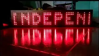 How to Make a LARGE SCROLLING TEXT Display at Home