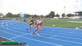Boys U15 300m Hurdles Final: 2021 Commonwealth Bank State Track and Field Championships // LAVicTV