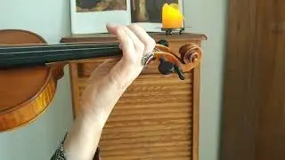 Violinunterricht Anf&auml;nger A- Saite  1. Griffart