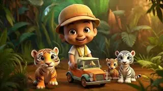 Wow! Baby Tigers & Jungle Jeep Ride! 🐅🌴 Super Fun Animal Adventure for Kids #Cartoon2026 #aiart 