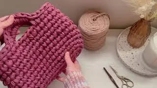 Beginner Crochet Bag Tutorial | Easy & Quick Project with T-Shirt Yarn