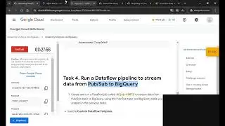 [2024] Short  Lab || GCP || Streaming Analytics into BigQuery: Challenge Lab