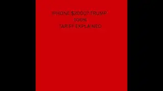iPhone  $2000 ? 😮TRUMP'S 100% TARIFF EXPLAINED
