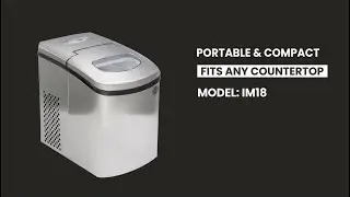 Best Portable Electric Icecube Maker Machine | Counter Top | Rockwell | IM-18 - Silver