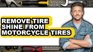 How to Remove Tire Shine from Motorcycle Tires (only Way)
