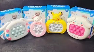 6 Minutes Satisfying ASMR with Playing Push Game Pop It Eletr&ocirc;nico Fidget Toy No Talking