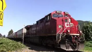 Trains BC: CP 301 (Grain Train) @ Sumas Mtn. Canada 25JUL21 AC4400CWM 8043 Leading