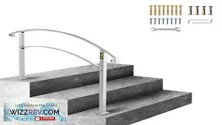 VEVOR Handrails for Outdoor Steps Fit 1 or 3 Steps Outdoor Stair