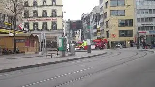 Berufs Feuerwehr Basel Schweiz . Fire Department Basel City Switzerland