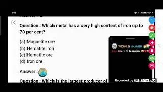 Which metal has a very high content of iron up to 70 per cent?