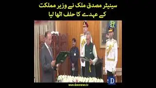 Senator Musaddiq Malik Nay Wazir-e-Mumlikat Kay Ohday Ka Halaf Utha Liya | Dawn News