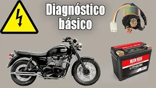 Diagnosticando el sistema de arranque en una motocicleta / Triumph Bonneville T100 EFI