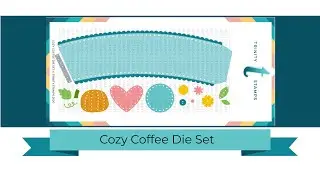 Trinity Stamps Product Close-Up: Coffee Cozy hand-stitching die set