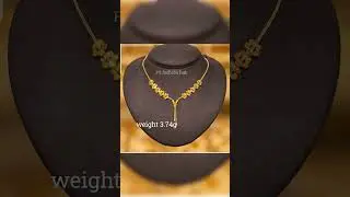 #shorts #gold necklace designs #latest light weight necklace 🥰🥰