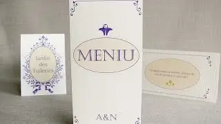 Accesorii nunta   Meniu , numere de masa , place card  - &ldquo;AUGUSTA&rdquo; www.nuptialis.ro