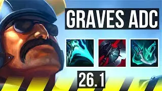 GRAVES & Nami vs JINX & Pantheon (ADC) | KR Master | 26.1