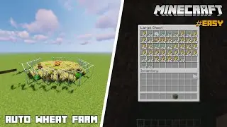 HOW to Build an AUTO Wheat farm in Minecraft!